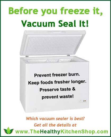 Before you freeze it, vacuum seal it! https://thehealthykitchenshop.com///